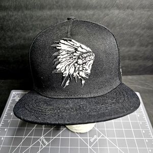 Cayler & Sons Black Label Indian Skull Armed And Dangerous Snapback Hat